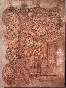unknow artist Chi-Rho page from the Book of Kells oil painting on canvas